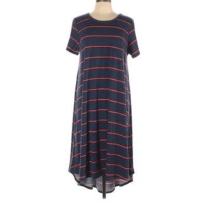 Lularoe blue and red casual dress! NWOT!